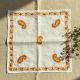 Kashmiri Hand Embroidered Silk Handkerchief with Blush Floral Motifs